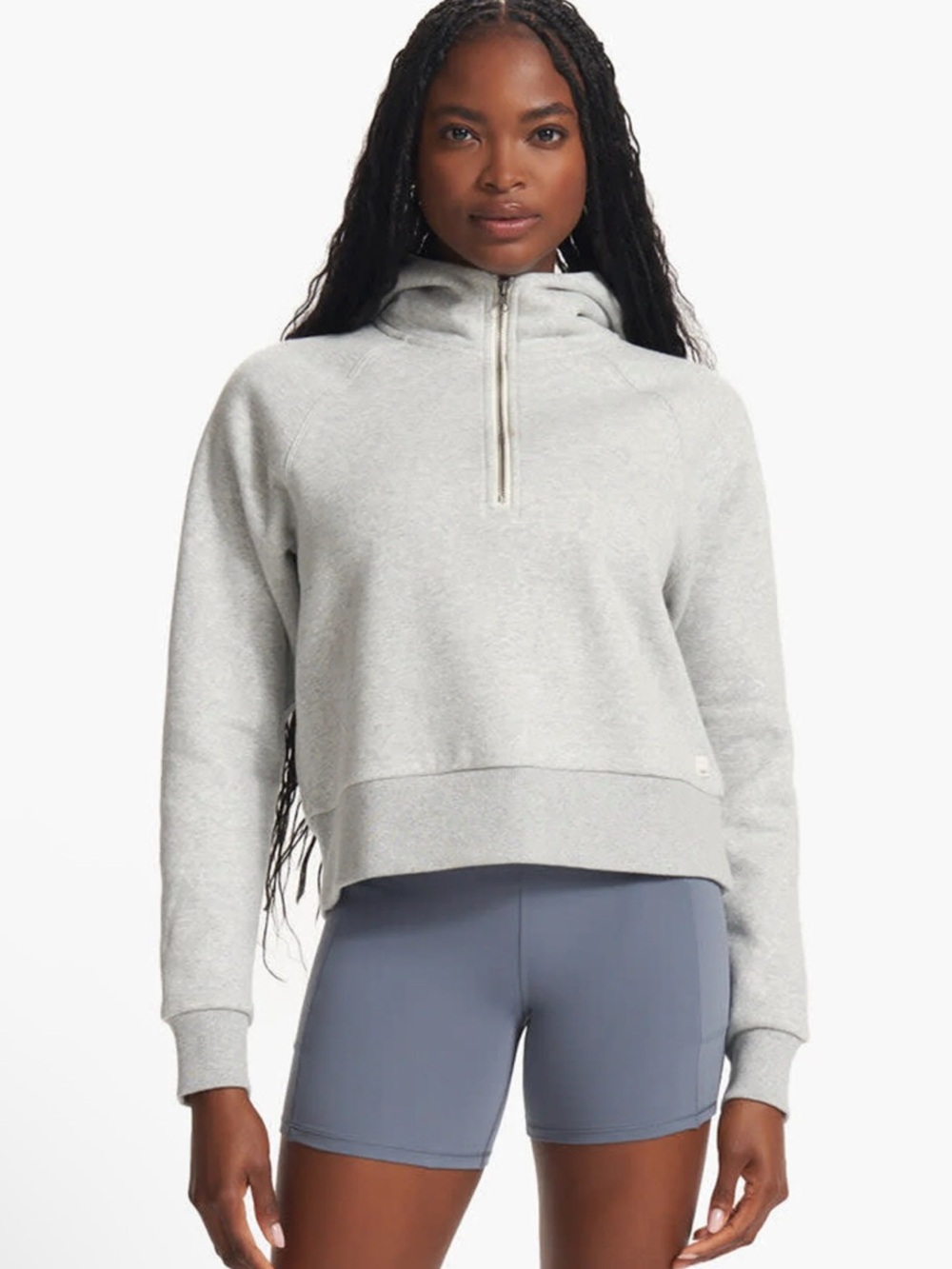 Vuori Restore Half-zip Hoodie in Organic French Terry